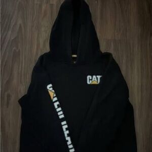 Black Pullover Hoodie with Logo